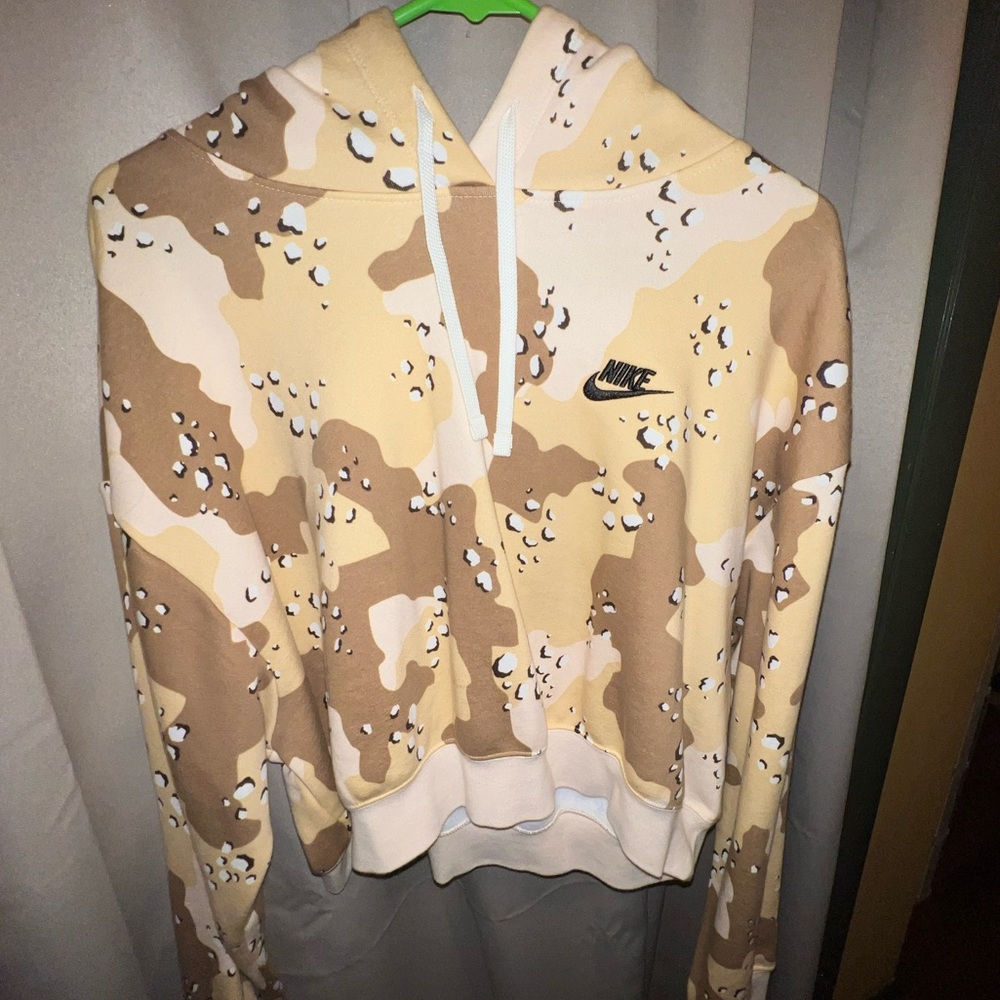 WMNS NIKE CAMO CROP TOP HOODIE **LOW PRICE**